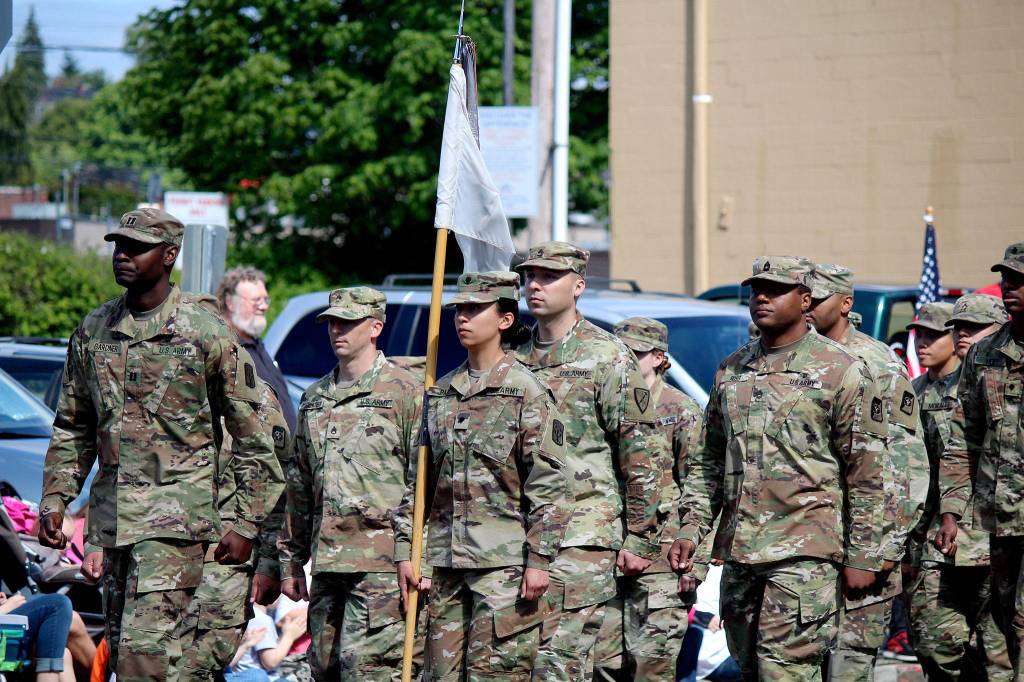 The annual parade honors all active-duty, reserve, retired and veteran members of the United States military.                                Michelle Beahm / 2017 file photo