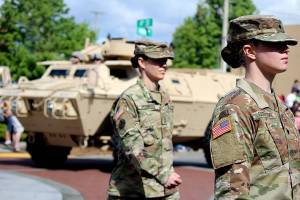 The annual Armed Forces Day Parade features members from all branches of the military.                                Michelle Beahm / 2017 file photo