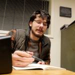 Micah Fusco at a meeting about Arcave.                                Photo courtesy Arcave Production Staff