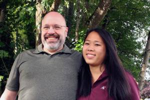Father and daughter to graduate from Olympic College together, on Fathers Day