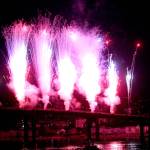 <em>The waterfall fireworks are a huge, unique draw to the Bremerton Bridge Blast.</em>                                Michelle Beahm / Kitsap News Group