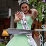 The Sequim Irrigation Festival Float was the winner of the Mayors Community Festival Float Award. Princess Liliana Williams waves to the crowd during the Fathoms parade. (Bob Smith | Kitsap Daily News photo)