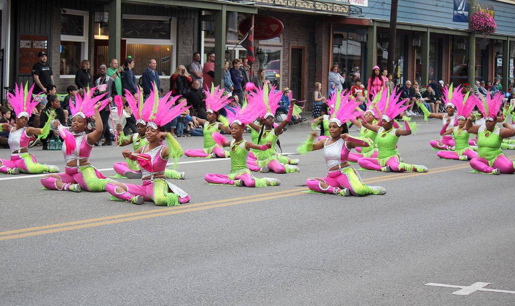 The Electronettes High Steppers Drill Team Drumline was named Best Dance, Gym, Drill Drumline unit. The Electronettes Junior Drill Team was the winner of the Grand Sweepstakes Award. (Bob Smith | Kitsap Daily News photo)
