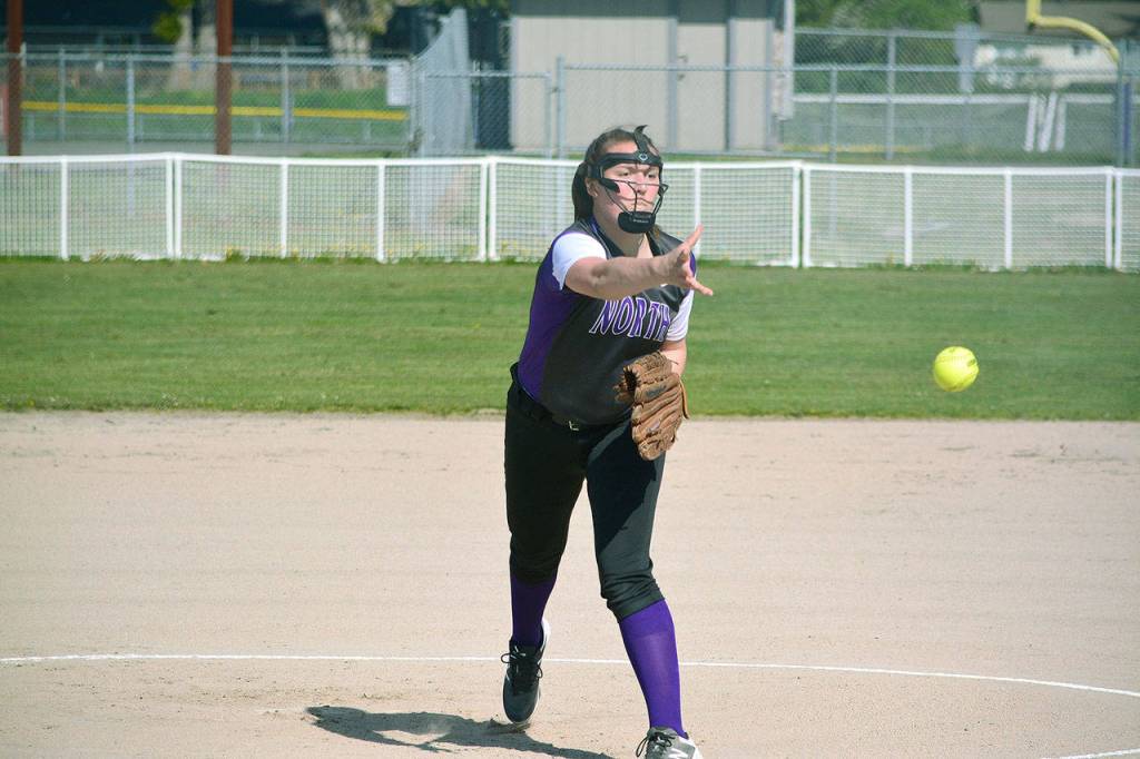 Brianna Hoffman, a freshman at North Kitsap, is a second-team all-state selection in the outfield. She hit .385 with 18 RBI and 20 walks for the Vikings. (Mark Krulish/Kitsap News Group)