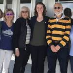 Diane Quayle, Linda Golden, Cheryl Sachs, Jessica Randall, Steve Grether, and Sandie Sheridan. Not shown: Nolan Platz. Photo courtesy North Kitsap Puget Sound Anglers.
