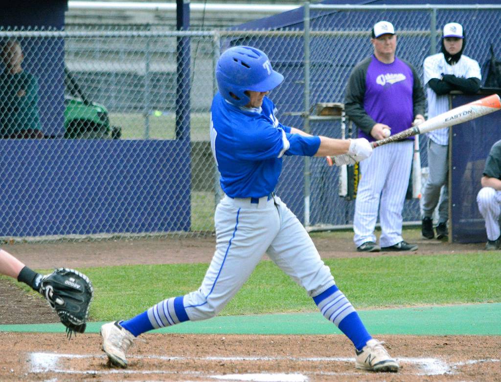 Olympic catcher Kylen Pereira is a 2A all-state pick. He batted .370 with 13 RBI for the Trojans. (Mark Krulish/Kitsap News Group)