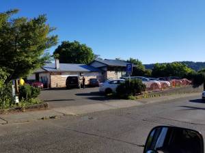 <em>Poulsbos old police station is the future location of FPH Constructions Vanaheimer Apartments development.</em>                                Nick Twietmeyer/Kitsap News Group