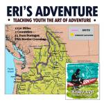 This poster displays the route John Kuntz will take along the Columbia River. (Photo courtesy John Kuntz)