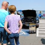 Mustangs of all stripes line up for inspection by visitors at the Mustangs on the Waterfront car show Sunday. (Bob Smith | Kitsap Daily News)