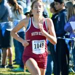 Senior Paxton DePoe leads a strong group of runners for South Kitsaps girls cross country team. (Mark Krulish/Kitsap News Group)