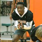 Central Kitsap senior Elijah McGee takes snaps at quarterback during a pre-season indoor practice. McGee was one of the teams top running backs last year. (Mark Krulish/Kitsap News Group)