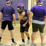 <em>The football team practiced inside most of this week, but made the most of their time as they look to capture another league title. </em>Mark Krulish/Kitsap News Group