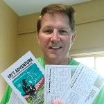John Kuntz receives postcards, food and mail from friends and followers at selected destinations during his trip. (Photo courtesy John Kuntz)