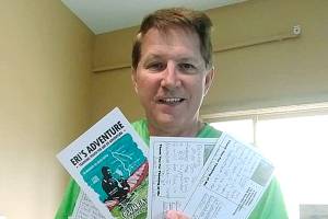 John Kuntz receives postcards, food and mail from friends and followers at selected destinations during his trip. (Photo courtesy John Kuntz)