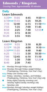Changes coming to Edmonds-Kingston ferry schedule