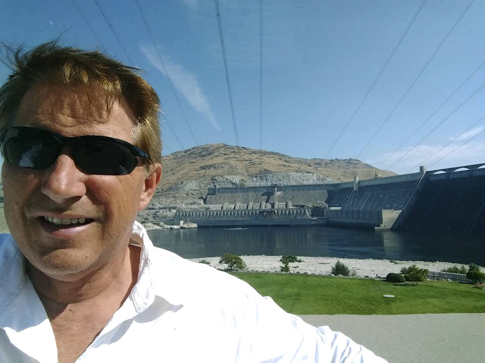 John Kuntz at the Grand Coulee Dam. (Photo courtesy of John Kuntz)