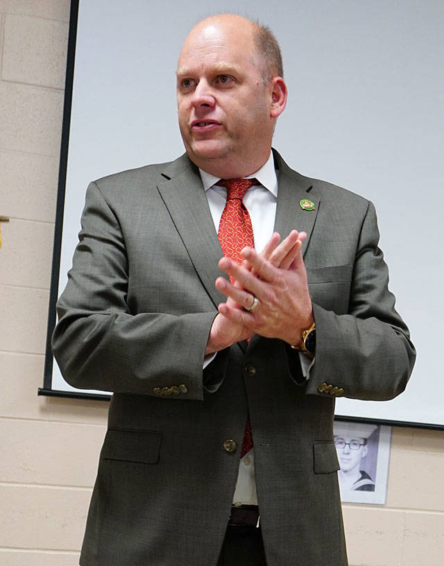 Drew MacEwen, a Republican, is seeking re-election to his 35th Legislative District Position 2 state representative seat. (Bob Smith | Kitsap Daily News)