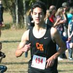 Louis Gannon finished third in the boys race with a time of 13:55.73. (Mark Krulish/Kitsap News Group)