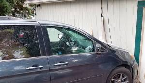 Van smashes into Suquamish home