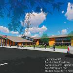 The South Kitsap School District is asking voters to approve Proposition 1, a $184,680,000 bond measure to construct a new comprehensive high school. (South Kitsap School District illustration)