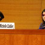 Candidates Joy Stanford, a Democrat, and incumbent Michelle Caldier, a Republican, take part in a candidate forum in the Kitsap County Administration Building conference room earlier this month. (Bob Smith | Kitsap Daily News photo)                                Bob Smith | Independent                                Candidates Joy Stanford (left), a Democrat, and incumbent Michelle Caldier, a Republican, take part in a candidate forum in the Kitsap County Administration Building conference room earlier this month.