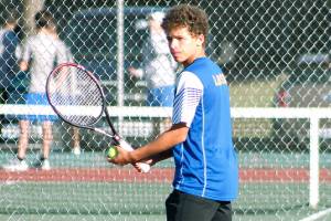 Bremerton junior Garrett Lawson is the No. 1 seed in the Olympic League singles tournament. (Mark Krulish/Kitsap News Group)
