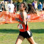Maya Nichols won her second consecutive South Sound Conference championship with a time of 19:00.20, leading Central Kitsap to a team title as well. (Mark Krulish/Kitsap News Group).