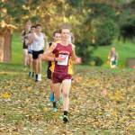 Kingstons Stefans Lusis was the top Kitsap finisher in the boys race, taking second place. (Michael Dashiell/Sequim Gazette).