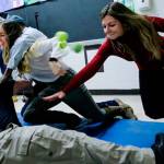 Students at this school in Ohio practice strategies to avoid getting hurt in an active-shooter situation. (file photo)