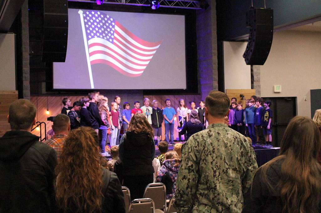Gateway Eagles Elementary School held a Veterans Day chapel to honor former and active duty service members.
