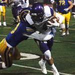Blake Wetzsteon hauls in a pass from Andrew Blackmore during North Kitsaps 24-21 loss to Fife in the first round of the 2A state tournament. (Mark Krulish/Kitsap News Group)