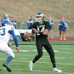 Klahowya quarterback John Hartford now holds the school records for passing yardage (1,809) and touchdowns (19). (Mark Krulish/Kitsap News Group)