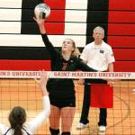 Ava McCabe is the 2A Olympic League MVP after finishing the season with 344 kills and 53 aces. (Mark Krulish/Kitsap News Group)