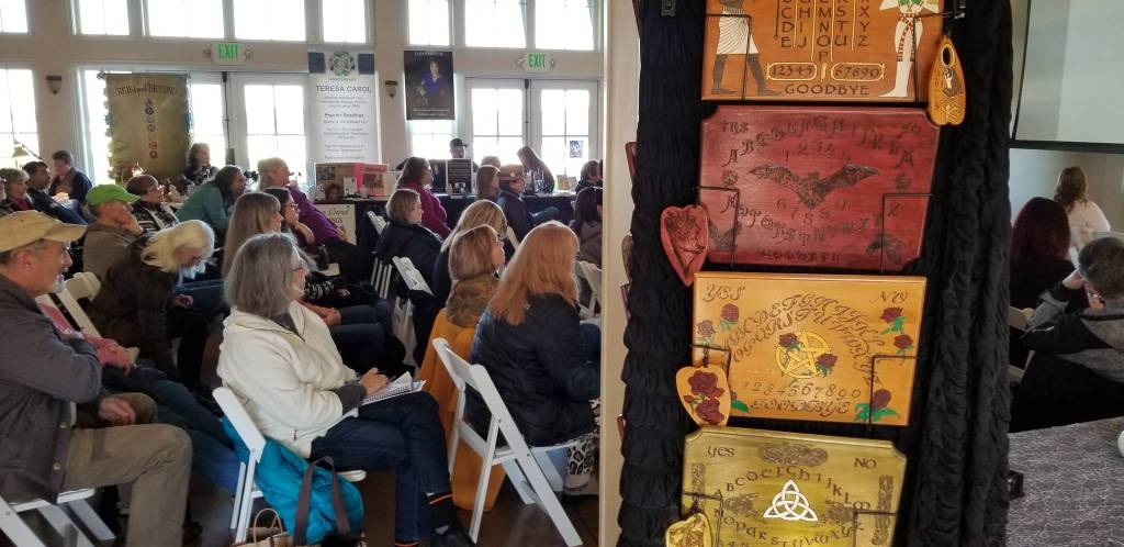 A series of Ouija boards were up for sale during the conference, on offer from one of the numerous vendors in attendance. Nick Twietmeyer | Kitsap News Group.