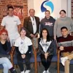 Student representatives from South Kitsap High School, Discovery Alternative and Explorer Academy complete a session for the inaugural Superintendents Student Roundtable last school year. (South Kitsap School District photo)