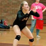 Senior right side Andrea Harteloo was selected as an Honorable Mention. (Mark Krulish/Kitsap News Group)