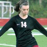 Teanna Lathum played multiple positions for her playoff-qualifying team. She was named a second-team All-SPSL forward. (Mark Krulish/Kitsap News Group)