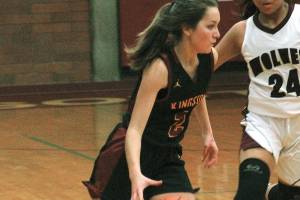 Kingston sophomore Kylee Walker is one of four underclassmen in the Buccaneers starting lineup this season. (Mark Krulish/Kitsap News Group)