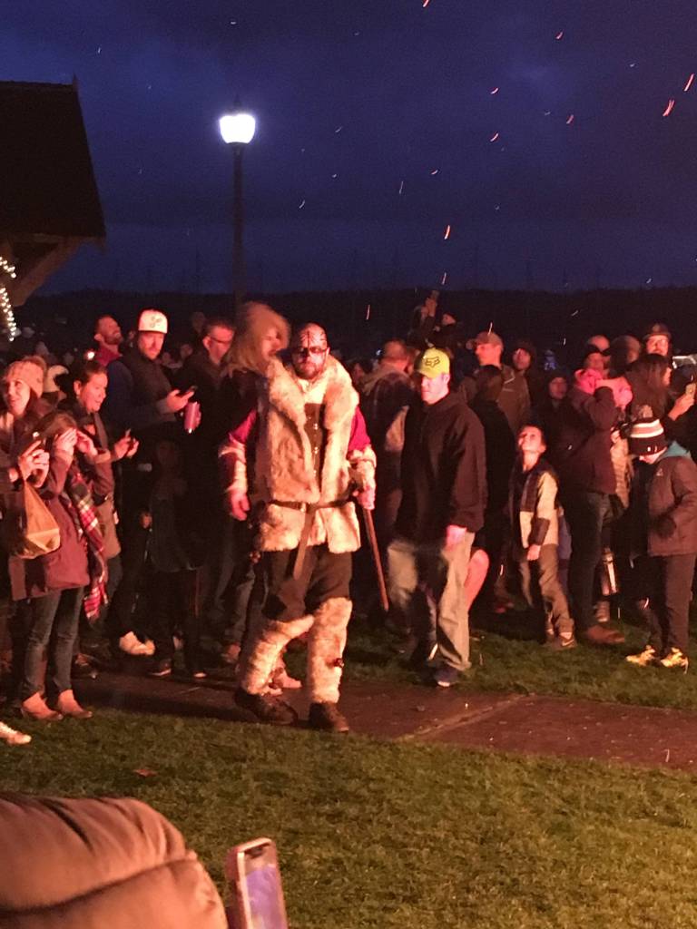 A Viking in the crowd during Yulefest. (Gabe Stutman/Kitsap News Group)