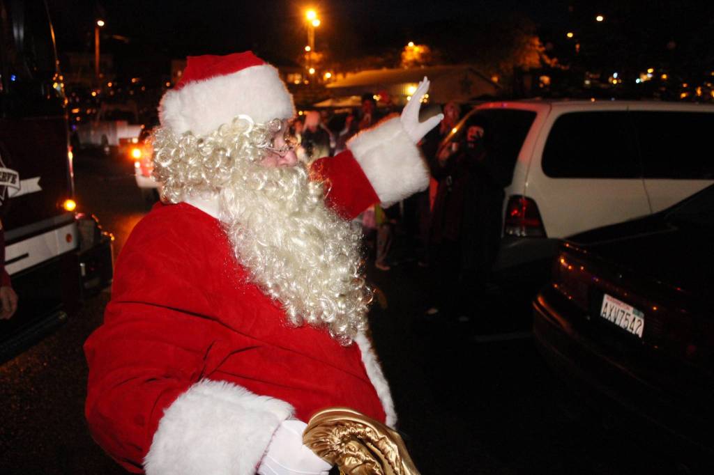Santa Claus even made an appearance to count down the lighting of the Christmas tree.