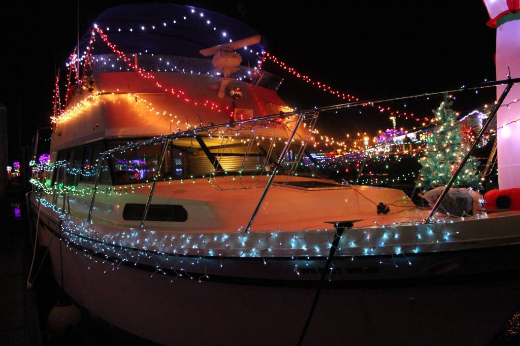 Some in the Kingston Marina even took it upon themselves to outfit their vessels with lights as well.