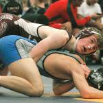 South Kitsap sophomore Xavier Eaglin went 4-0 at the Olympic Duals on Dec. 8. (Mark Krulish/Kitsap News Group)