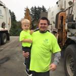 Three-year-old with a passion for garbage gets his Christmas wish