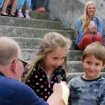 <strong>Calling all seagulls (June 1, 2018)</strong>                                The Fathoms O Funs Seagull Calling Contest is always a fun event and a great chance to capture images of the most willing of contestants  kids. In this photo, Ava Keiser gave onlookers at the waterfront her best vocal performance while brother Chieftain (and mom in the background) looks on.