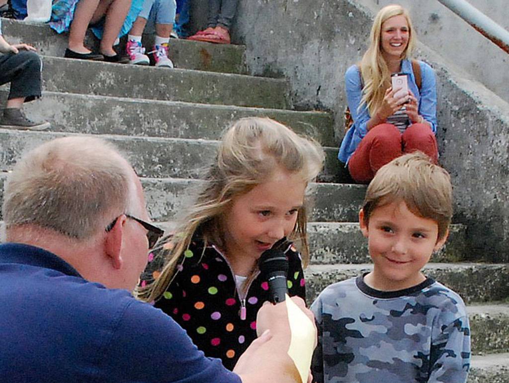<strong>Calling all seagulls (June 1, 2018)</strong>                                The Fathoms O Funs Seagull Calling Contest is always a fun event and a great chance to capture images of the most willing of contestants  kids. In this photo, Ava Keiser gave onlookers at the waterfront her best vocal performance while brother Chieftain (and mom in the background) looks on.