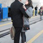 Holly graciously allowed this photographers peering lens to watch in (at a respectable distance) as she awaited her new husbands arrival. When loudspeakers at dockside began playing Meghan Trainors Christmas song Ill Be Home, tears began to flow for the new wife, a nurse at Madigan Medical Center  as they undoubtedly did for hundreds of others also awaiting a loved ones arrival.                                And as it happens at the end of all fairy tales, the newly reunited couple kissed and hugged at the bottom of the gangway. It was the end of a beautiful story  and an eventful year in photos in South Kitsap.