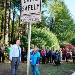 <strong>Remembering Katie (Oct. 12, 2018)</strong>                                Remember Katie Phillips? Dozens of the people who worked with and were served by this vibrant woman certainly do, and they undoubtedly will always remember her. The Washington State Ferries employee was killed when she was struck by an impaired driver on her way home one early morning while helping a stranded motorist. Katie will be remembered after an October ceremony where a safety sign was unveiled in her memory at the place where she was killed.