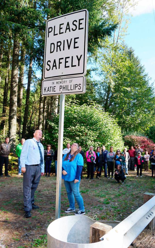 <strong>Remembering Katie (Oct. 12, 2018)</strong>                                Remember Katie Phillips? Dozens of the people who worked with and were served by this vibrant woman certainly do, and they undoubtedly will always remember her. The Washington State Ferries employee was killed when she was struck by an impaired driver on her way home one early morning while helping a stranded motorist. Katie will be remembered after an October ceremony where a safety sign was unveiled in her memory at the place where she was killed.