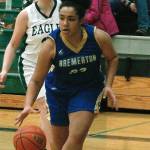 Bremerton senior Roxanna Dunklin was instrumental in her teams first win in nearly two years. Dunklin scored 23 points and grabbed 14 rebounds against Klahowya. (Mark Krulish/Kitsap News Group)