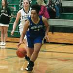 Bremerton senior Roxanna Dunklin was instrumental in her teams first win in nearly two years. Dunklin scored 23 points and grabbed 14 rebounds against Klahowya. (Mark Krulish/Kitsap News Group)